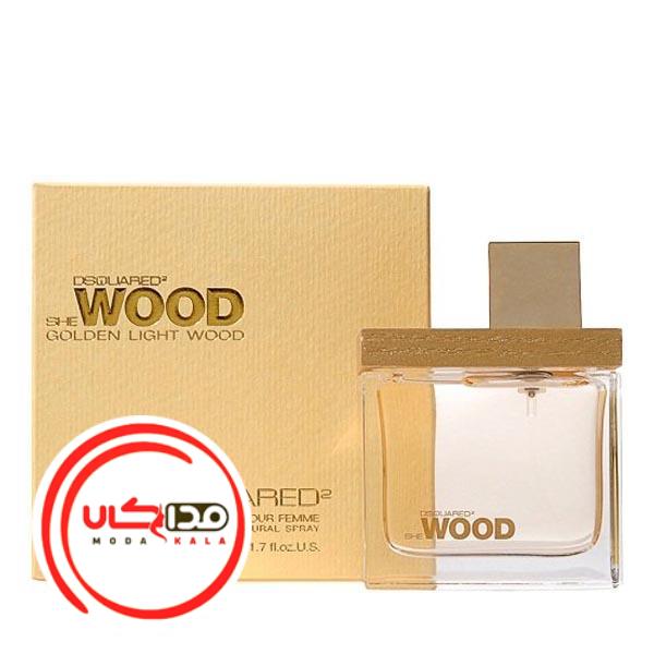 عطر ادکلن دی اسکورد شی وود گلدن لایت وود | DSQUARED² She Wood Golden Light Wood
